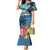 Saint Lucia Pitons Family Matching Mermaid Dress and Hawaiian Shirt With Hibiscus Flowers - Wonder Print Shop