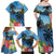 Saint Lucia Pitons Family Matching Off Shoulder Maxi Dress and Hawaiian Shirt With Hibiscus Flowers - Wonder Print Shop