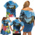 Saint Lucia Pitons Family Matching Off Shoulder Short Dress and Hawaiian Shirt With Hibiscus Flowers - Wonder Print Shop