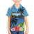 Saint Lucia Pitons Family Matching Off Shoulder Short Dress and Hawaiian Shirt With Hibiscus Flowers - Wonder Print Shop