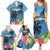 Saint Lucia Pitons Family Matching Summer Maxi Dress and Hawaiian Shirt With Hibiscus Flowers - Wonder Print Shop