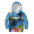 Saint Lucia Pitons Kid Hoodie With Hibiscus Flowers - Wonder Print Shop