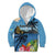 Saint Lucia Pitons Kid Hoodie With Hibiscus Flowers - Wonder Print Shop