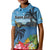 Saint Lucia Pitons Kid Polo Shirt With Hibiscus Flowers - Wonder Print Shop