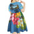 Saint Lucia Pitons Kid Short Sleeve Dress With Hibiscus Flowers - Wonder Print Shop