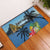 Saint Lucia Pitons Rubber Doormat With Hibiscus Flowers - Wonder Print Shop