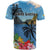 Saint Lucia Pitons T Shirt With Hibiscus Flowers - Wonder Print Shop