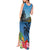 Saint Lucia Pitons Tank Maxi Dress With Hibiscus Flowers - Wonder Print Shop