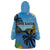 Saint Lucia Pitons Wearable Blanket Hoodie With Hibiscus Flowers - Wonder Print Shop