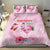 Bahamas Flamingo Christmas Bedding Set Merry Flocking - Wonder Print Shop