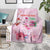 Bahamas Flamingo Christmas Blanket Merry Flocking