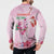 Bahamas Flamingo Christmas Button Sweatshirt Merry Flocking - Wonder Print Shop