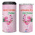 Bahamas Flamingo Christmas 4 in 1 Can Cooler Tumbler Merry Flocking - Wonder Print Shop