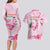 Bahamas Flamingo Christmas Couples Matching Long Sleeve Bodycon Dress and Hawaiian Shirt Merry Flocking - Wonder Print Shop