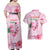 Bahamas Flamingo Christmas Couples Matching Off Shoulder Maxi Dress and Hawaiian Shirt Merry Flocking - Wonder Print Shop