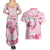 Bahamas Flamingo Christmas Couples Matching Summer Maxi Dress and Hawaiian Shirt Merry Flocking - Wonder Print Shop