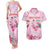 Bahamas Flamingo Christmas Couples Matching Tank Maxi Dress and Hawaiian Shirt Merry Flocking - Wonder Print Shop