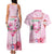 Bahamas Flamingo Christmas Couples Matching Tank Maxi Dress and Hawaiian Shirt Merry Flocking - Wonder Print Shop