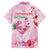 Bahamas Flamingo Christmas Family Matching Long Sleeve Bodycon Dress and Hawaiian Shirt Merry Flocking - Wonder Print Shop