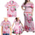 Bahamas Flamingo Christmas Family Matching Off Shoulder Maxi Dress and Hawaiian Shirt Merry Flocking - Wonder Print Shop