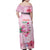 Bahamas Flamingo Christmas Family Matching Off Shoulder Maxi Dress and Hawaiian Shirt Merry Flocking - Wonder Print Shop