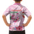 Bahamas Flamingo Christmas Family Matching Off Shoulder Short Dress and Hawaiian Shirt Merry Flocking - Wonder Print Shop