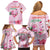 Bahamas Flamingo Christmas Family Matching Off Shoulder Short Dress and Hawaiian Shirt Merry Flocking - Wonder Print Shop