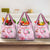 Bahamas Flamingo Christmas Grocery Bag Merry Flocking