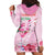 Bahamas Flamingo Christmas Hoodie Dress Merry Flocking - Wonder Print Shop