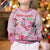 Bahamas Flamingo Christmas Kid Ugly Christmas Sweater Merry Flocking - Wonder Print Shop