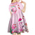 Bahamas Flamingo Christmas Kid Short Sleeve Dress Merry Flocking - Wonder Print Shop