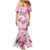 Bahamas Flamingo Christmas Mermaid Dress Merry Flocking - Wonder Print Shop