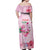 Bahamas Flamingo Christmas Off Shoulder Maxi Dress Merry Flocking - Wonder Print Shop