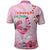 Bahamas Flamingo Christmas Polo Shirt Merry Flocking - Wonder Print Shop