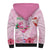 Bahamas Flamingo Christmas Sherpa Hoodie Merry Flocking - Wonder Print Shop