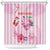 Bahamas Flamingo Christmas Shower Curtain Merry Flocking