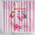 Bahamas Flamingo Christmas Shower Curtain Merry Flocking