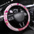 Bahamas Flamingo Christmas Steering Wheel Cover Merry Flocking - Wonder Print Shop