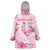 Bahamas Flamingo Christmas Wearable Blanket Hoodie Merry Flocking