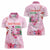 Bahamas Flamingo Christmas Women Polo Shirt Merry Flocking - Wonder Print Shop