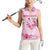 Bahamas Flamingo Christmas Women Sleeveless Polo Shirt Merry Flocking - Wonder Print Shop