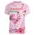 Bahamas Flamingo Christmas Women V-Neck T-Shirt Merry Flocking - Wonder Print Shop