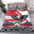 Austria Black Eagle Bedding Set Edelweiss with Austrian Flag - Wonder Print Shop