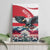 Austria Black Eagle Canvas Wall Art Edelweiss with Austrian Flag - Wonder Print Shop