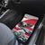 Austria Black Eagle Car Mats Edelweiss with Austrian Flag - Wonder Print Shop