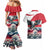 Austria Black Eagle Couples Matching Mermaid Dress and Hawaiian Shirt Edelweiss with Austrian Flag - Wonder Print Shop