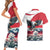 Austria Black Eagle Couples Matching Short Sleeve Bodycon Dress and Hawaiian Shirt Edelweiss with Austrian Flag - Wonder Print Shop