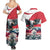 Austria Black Eagle Couples Matching Summer Maxi Dress and Hawaiian Shirt Edelweiss with Austrian Flag - Wonder Print Shop