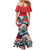 Austria Black Eagle Family Matching Mermaid Dress and Hawaiian Shirt Edelweiss with Austrian Flag - Wonder Print Shop