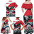 Austria Black Eagle Family Matching Off Shoulder Maxi Dress and Hawaiian Shirt Edelweiss with Austrian Flag - Wonder Print Shop